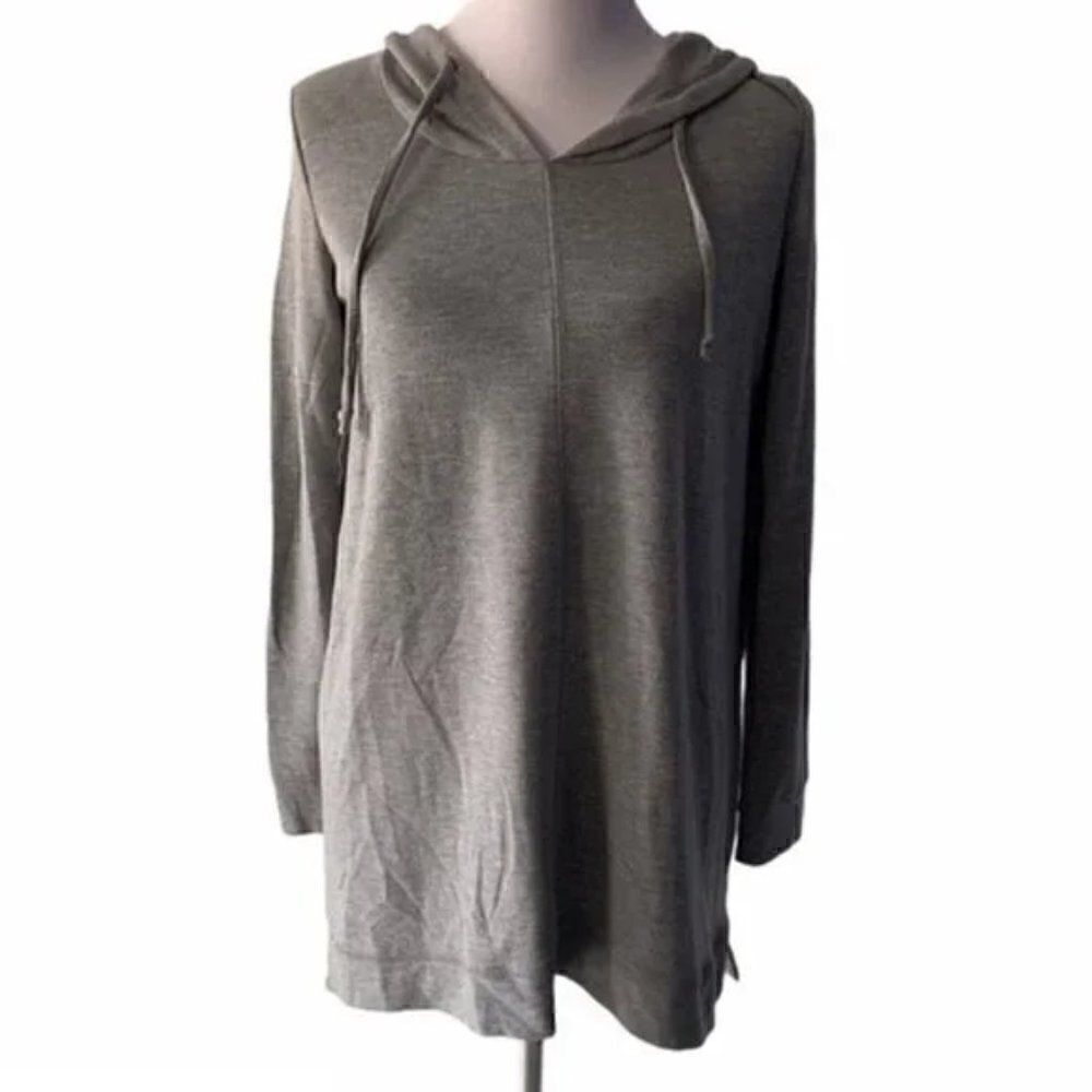 Cable & Gauge Hooded Grey Top size M